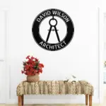 Personalized Architect Metal Sign
